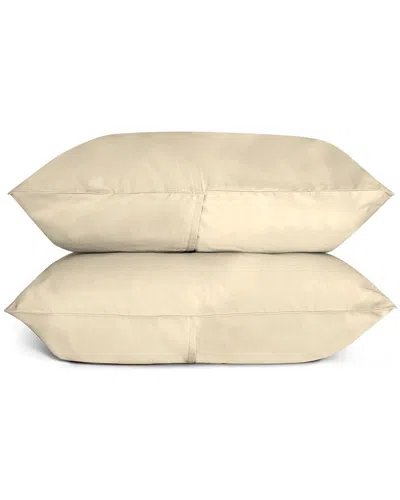 Bombacio Linens Sunrise Ivory Sateen Set Of 2 Pillow Cases In Neutral