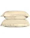 Bombacio Linens Sunrise Ivory Sateen Set Of 2 Pillow Shams In Ivory
