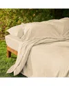 Bombacio Linens Sunrise Sand Sateen Fitted Sheet In Sand