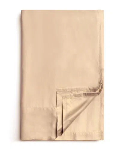 Bombacio Linens Sunrise Sand Sateen Flat Sheet In Pink