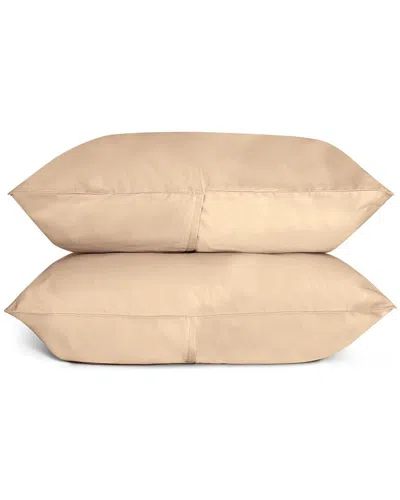 Bombacio Linens Sunrise Sand Sateen Set Of 2 Pillow Cases In Neutral