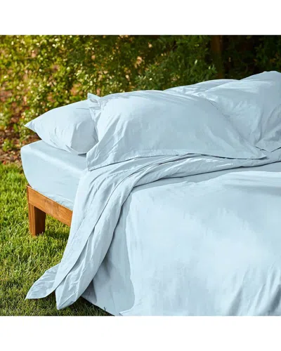 Bombacio Linens Sunrise Sky Blue Sateen Fitted Sheet
