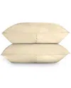 Bombacio Linens Sunset Ivory Brushed Cotton Percale Set Of 2 Pillow Cases In Ivory