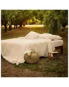 Bombacio Linens Sunset Sand Brushed Cotton Percale Duvet Cover In Sand