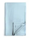 Bombacio Linens Sunset Sky Blue Brushed Cotton Percale Flat Sheet In Blue