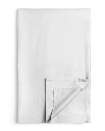 BOMBACIO LINENS BOMBACIO LINENS SUNSET WHITE BRUSHED COTTON PERCALE FLAT SHEET