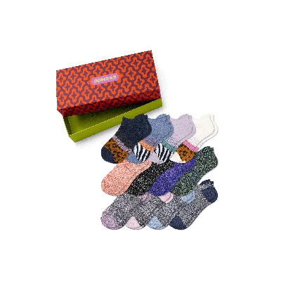 Bombas 12 Days Of 12-pack Gift Box In Wild Purple Mix