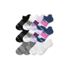 Bombas All-purpose Performance Ankle Sock 12-pack In Purple Blue Multi Mix