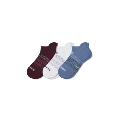Bombas All-purpose Performance Ankle Sock 3-pack In Gray