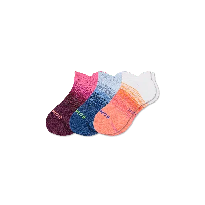 Bombas All-purpose Performance Ankle Sock 3-pack In Pink Peach Mix