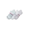 Bombas All-purpose Performance Ankle Sock 3-pack In White Foam Green Mix