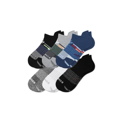 Bombas All-purpose Performance Ankle Sock 6-pack In Blue Grey Multi Mix