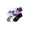 Bombas All-purpose Performance Ankle Sock 6-pack In Purple Blue Multi Mix