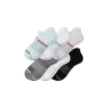 Bombas All-purpose Performance Ankle Sock 6-pack In White Foam Green Mix