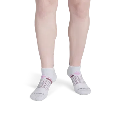 Bombas All-purpose Performance Ankle Socks In Grey Purple