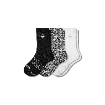 Bombas All-purpose Performance Calf Sock 3-pack In Black White Grey