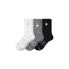 Bombas All-purpose Performance Calf Sock 3-pack In Black White Grey