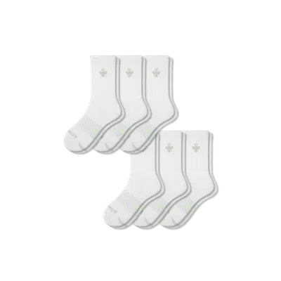 Bombas All-purpose Performance Calf Sock 6-pack In Bright White
