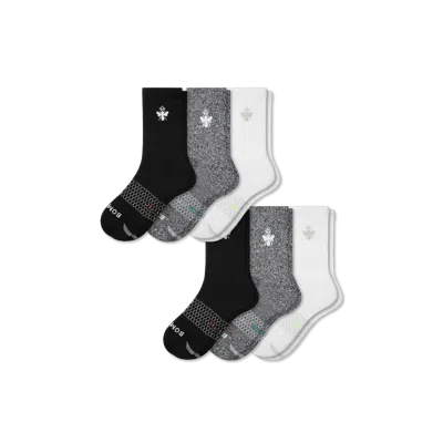 Bombas All-purpose Performance Calf Sock 6-pack In Mixed