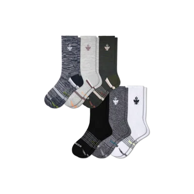 Bombas All-purpose Performance Calf Sock 6-pack In Twilight Navy Mixed