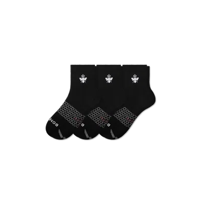 Bombas All-purpose Performance Quarter Sock 3-pack In Black