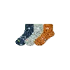 Bombas All-purpose Performance Quarter Sock 3-pack In Navy Sienna Mix