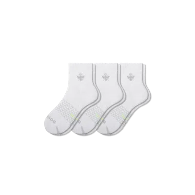 Bombas All-purpose Performance Quarter Sock 3-pack In White