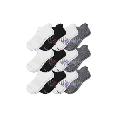 Bombas All Sport Ankle Sock 12-pack In Gray