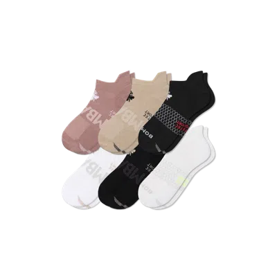 Bombas All Sport Ankle Sock 6-pack In Mauve Core Mix