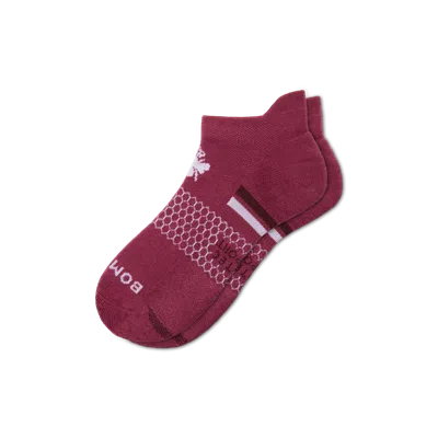 Bombas All Sport Ankle Socks In Burgundy