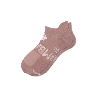 Bombas All Sport Ankle Socks In Dusty Mauve