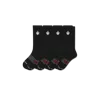 Bombas All Sport Calf Sock 4-pack In Black