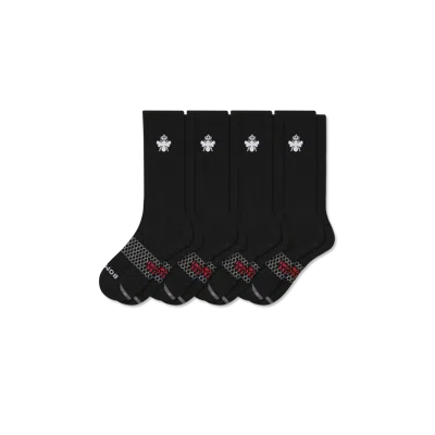 Bombas All Sport Calf Sock 4-pack In Black