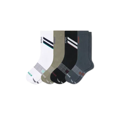 Bombas All Sport Calf Sock 4-pack In Gray