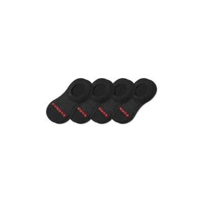 Bombas All Sport Cushioned No Show Sock 4-pack In Black