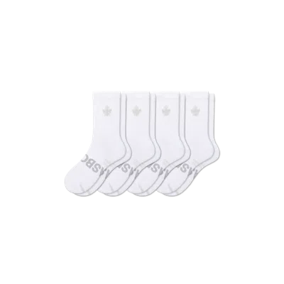 Bombas All Sport Half Calf Sock 4-pack In White