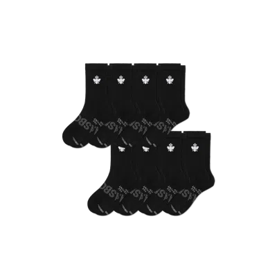 Bombas All Sport Half Calf Sock 8-pack In Black