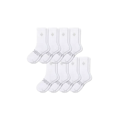Bombas All Sport Half Calf Sock 8-pack In White