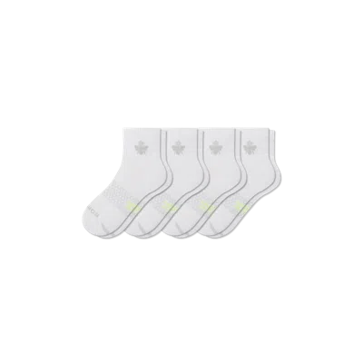 Bombas All Sport Quarter Sock 4-pack In White