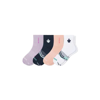 Bombas All Sport Quarter Sock 4-pack In Multi