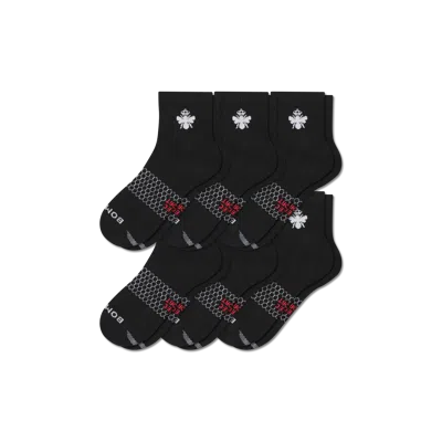 Bombas All Sport Quarter Sock 6-pack In Black