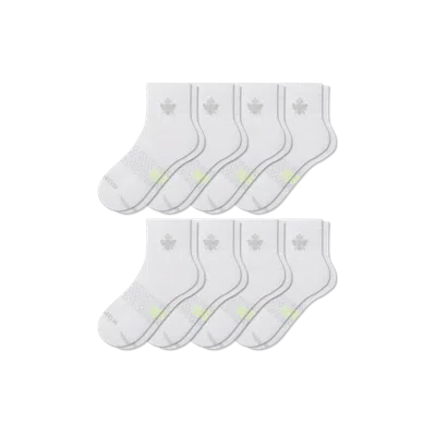 Bombas All Sport Quarter Sock 8-pack In White
