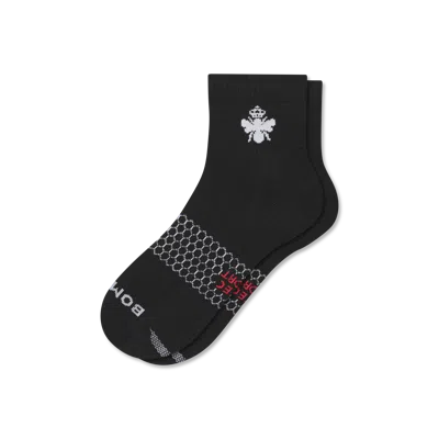 Bombas All Sport Quarter Socks In Black