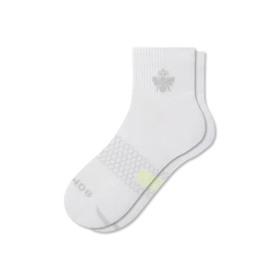 Bombas All Sport Quarter Socks In White