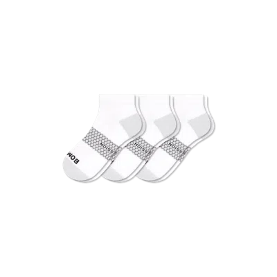 Bombas Ankle Compression Socks 3-pack In Bright White