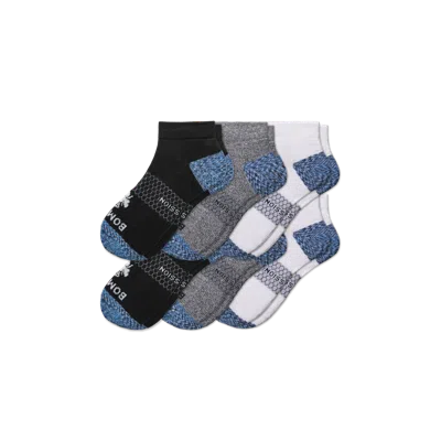 Bombas Ankle Compression Socks 6-pack In Black White Mix