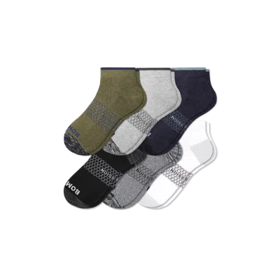 Bombas Ankle Compression Socks 6-pack In Nightfall Solids Multi