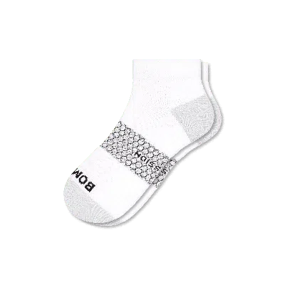 Bombas Ankle Compression Socks In Bright White