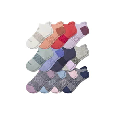 Bombas Ankle Sock 12-pack In Dawn Lavender Triblock Mix