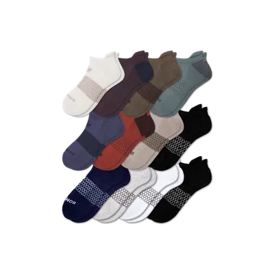 Bombas Ankle Sock 12-pack In Navy Moss Mix